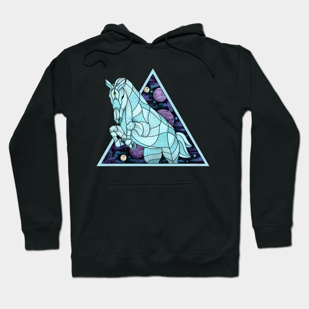 Cosmic Horse Hoodie by Psydrian